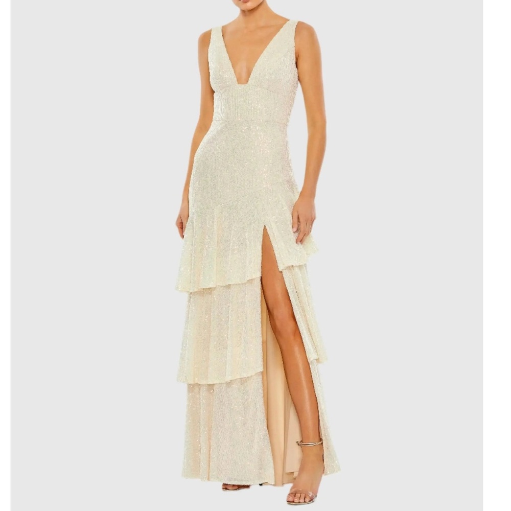 NWT | Ieena for Mac Duggal 27046 Sequin Dress | Sz 4